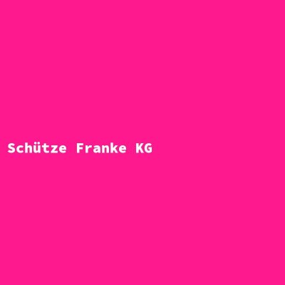 Hersteller: Schütze Franke KG
