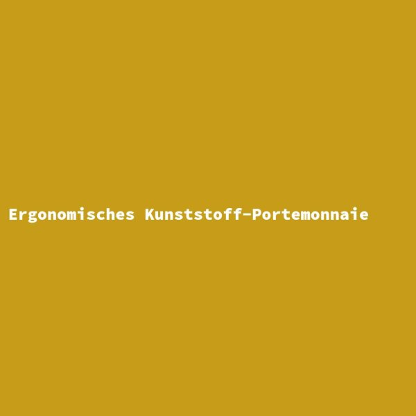 Ergonomisches Kunststoff-Portemonnaie