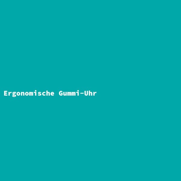 Ergonomische Gummi-Uhr