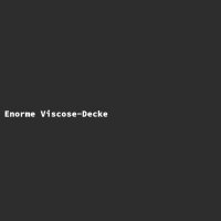 Enorme Viscose-Decke