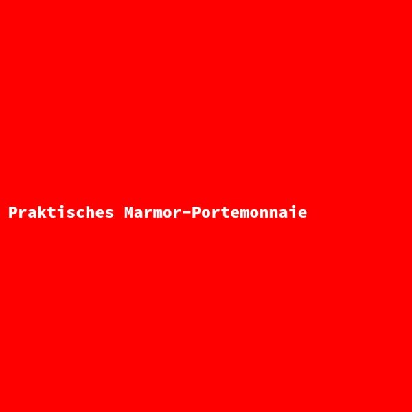 Praktisches Marmor-Portemonnaie