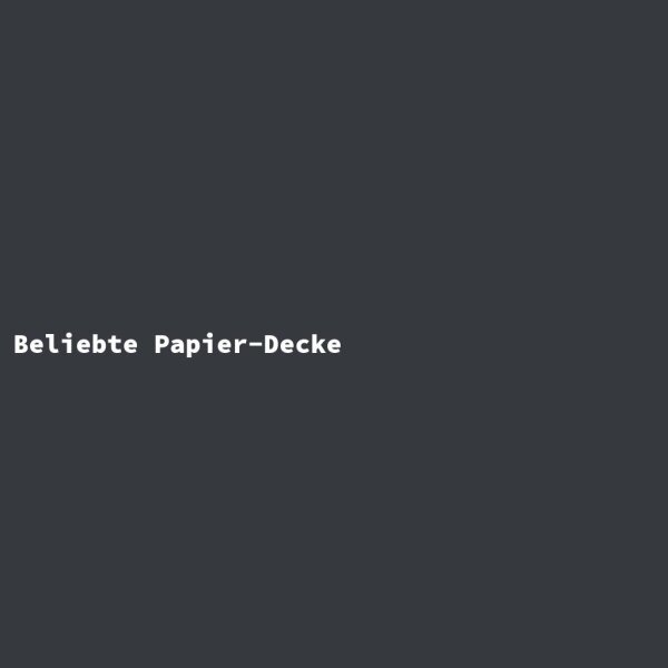 Beliebte Papier-Decke