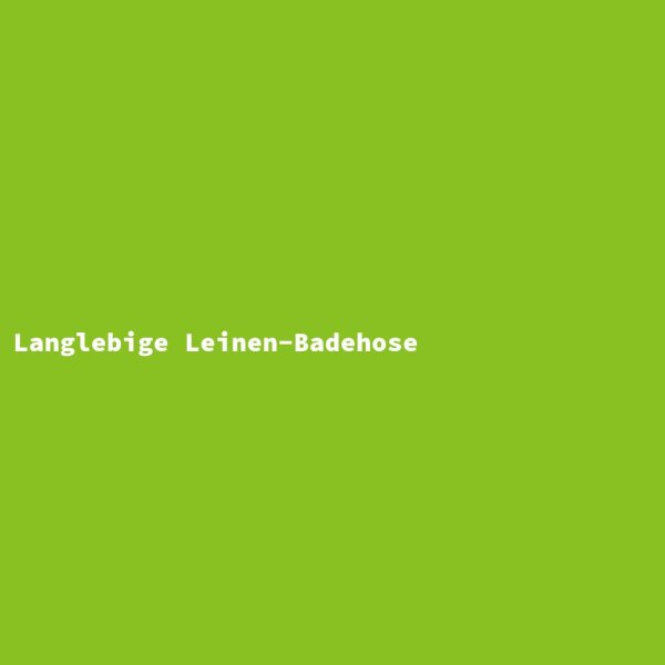 Langlebige Leinen-Badehose