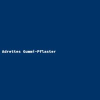 Adrettes Gummi-Pflaster