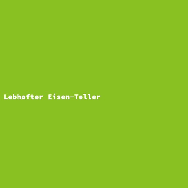 Lebhafter Eisen-Teller