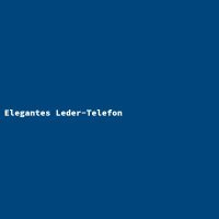 Elegantes Leder-Telefon