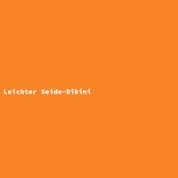 Leichter Seide-Bikini