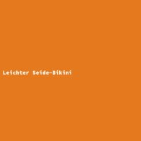 Leichter Seide-Bikini